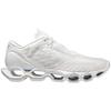 Mizuno Buty do biegania Wave Prophecy 12, szerokość 2E, męskie, białe/srebrne, 25,0 cm,
