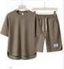 2024 Summer Men's Casual Sports Set: Trendy Short Sleeve T-shirt & Five-Point Shorts - Hong Kong Style