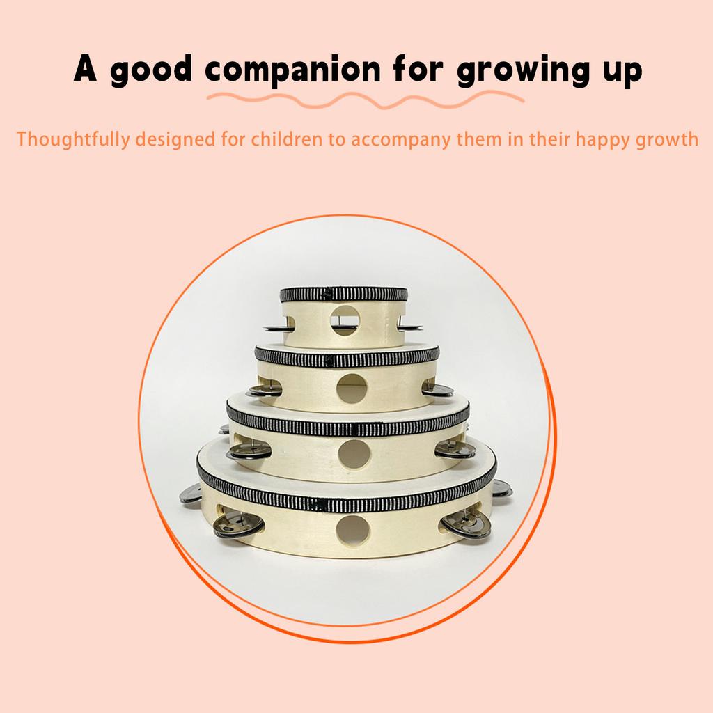 Tambourine, Orff Percussion, Children's Tambourine, Cultivating Children's Sense Of Music, Adding Fun To Children's Musical Instruments (red)