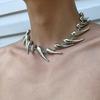 Geometric Asymmetrical Irregular Alloy Pendant Necklace Men Women Hip Hop Streetwear Statement Jewelry