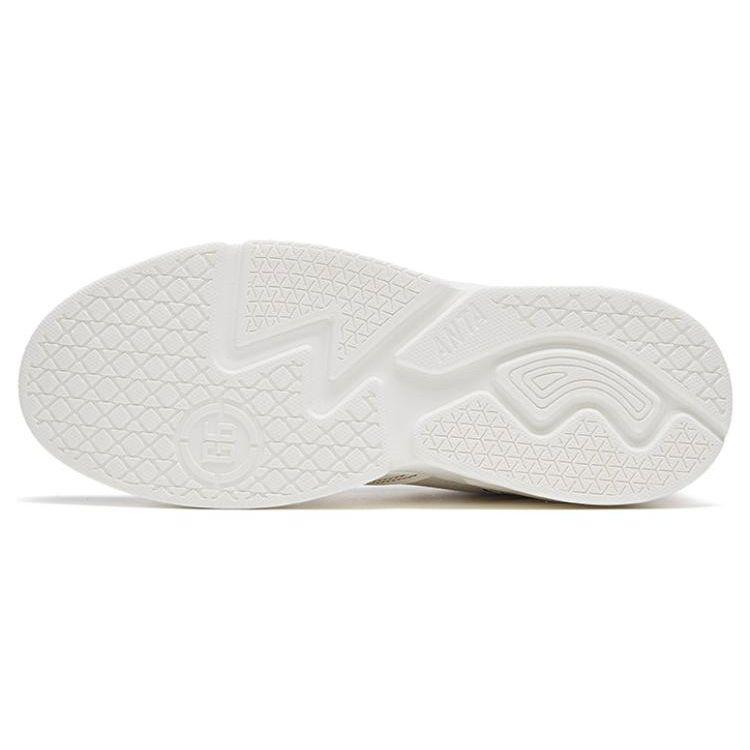 Anta G6 Tang Non-Slip Wear-Resistant Lightweight Low-Top Skate Shoes Men Skate Shoes White Black 112318084-5