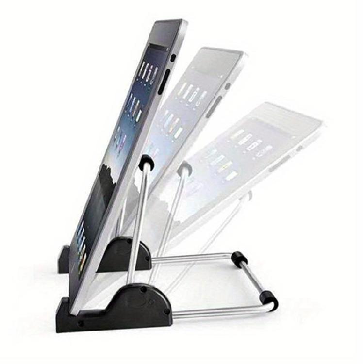 Space Saving Aluminum Tablet Stand Foldable Adjustable Tablet Holder For Home Office Travel Study Work and Travel Use