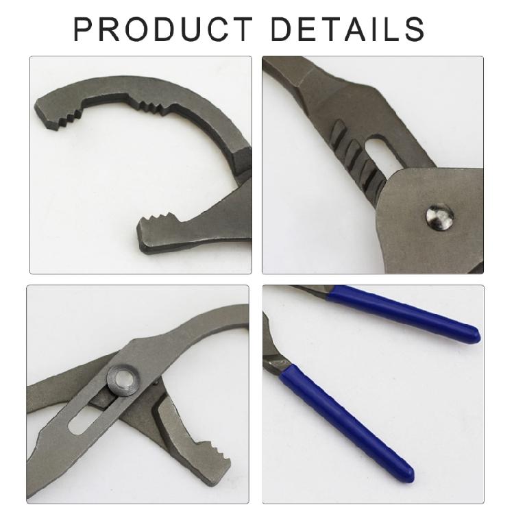 Oil Filter Pliers Clamp Type Wrench Oil Filter Remove Disassembly Tool 9''/12" Filter Wrench for Car Truck