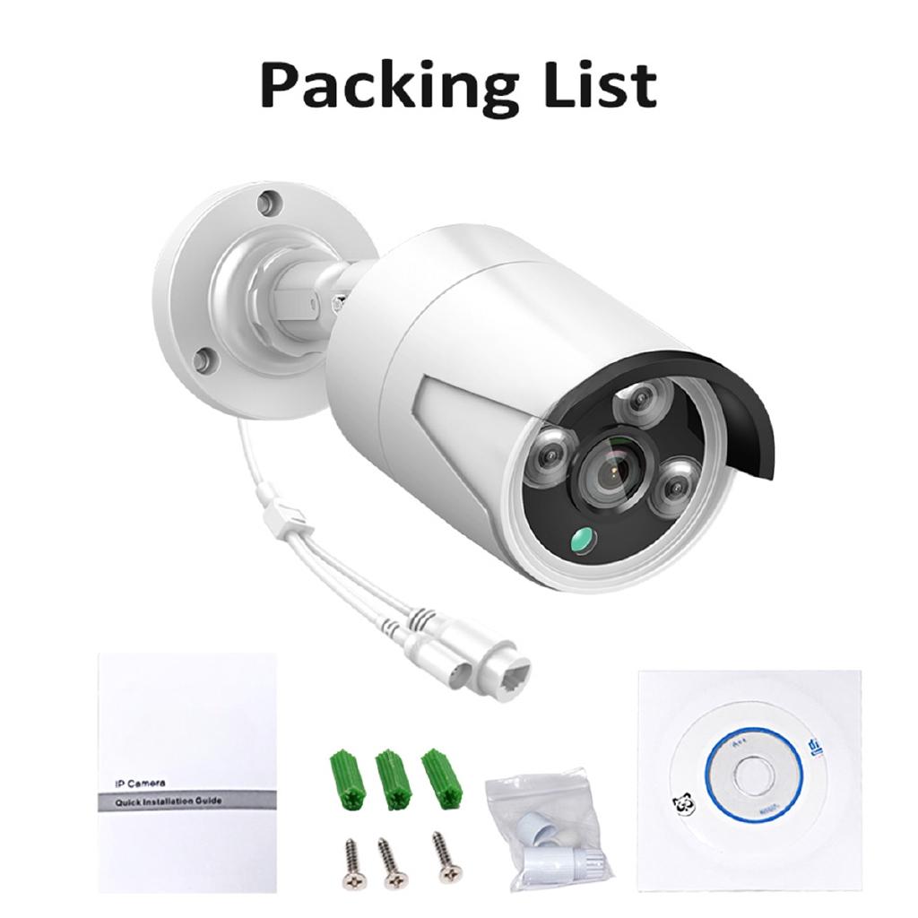 HB624 H.265 4MP 1080P Sicherheits-IP-Kamera PoE ONVIF Wasserdicht IP66 P2P-Videokamera für Innen und Außen Neu