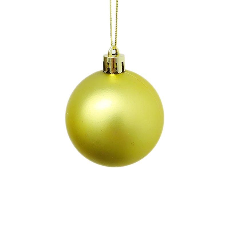 

Гальванизированные глянцевые рождественские шары, Пластиковые рождественские шары, Рождественские пластиковые шары-украшения One Size золотой