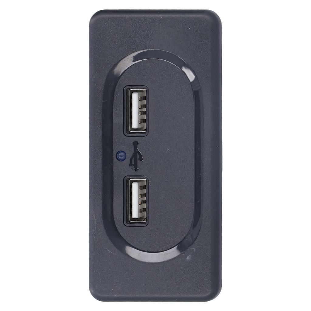 RV USB Charger High Speed Dual Port Intelligent Circuit Car Chargers Socket with Blue LED