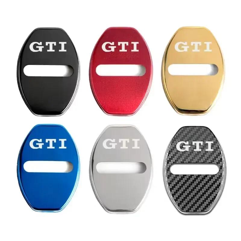 

New Door Lock Cover Emblems Case For Volkswagen Passat Golf Jetta Bora Polo Sagitar Tiguan Accessories Silver