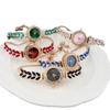 Leaves Quartz Wrist Watch Round Women Bracelet Elegant Women Chain  Ladies