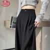 Langsha Women's High-Waist Drapey Wide-Leg Suit Pants