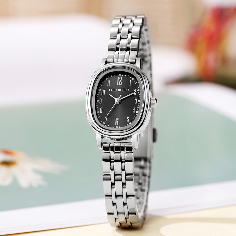 New Style Women s Waterproof Steel Band Wristwatch