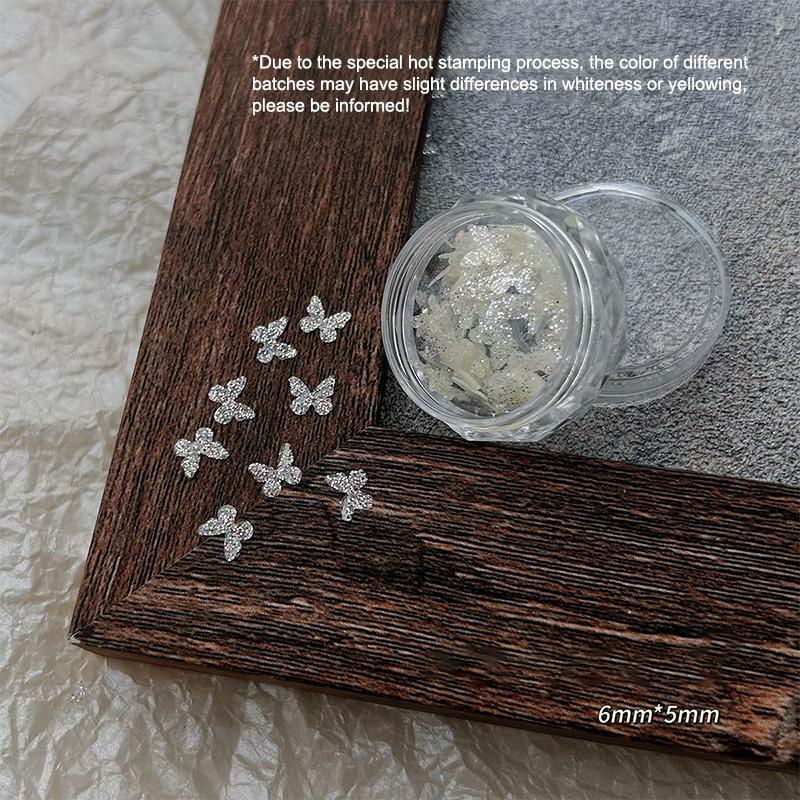 Nail Art Glitter Flash White Star Butterfly Love Manicure Decorations Mirror Nail Pigment 3D Diy Nail Art Enthusiasts