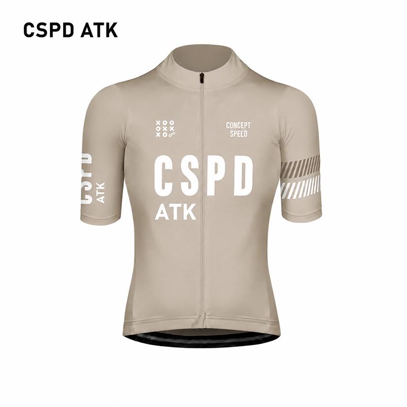 CSPD ATK Summer Cycling Clothing Men's Strap Cycling Pants Long Distance UVF50 Cycling Top Quick Drying Cycling Bib