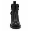 Botín Negro Tacón Medio Hebilla Lateral Montevita 105417