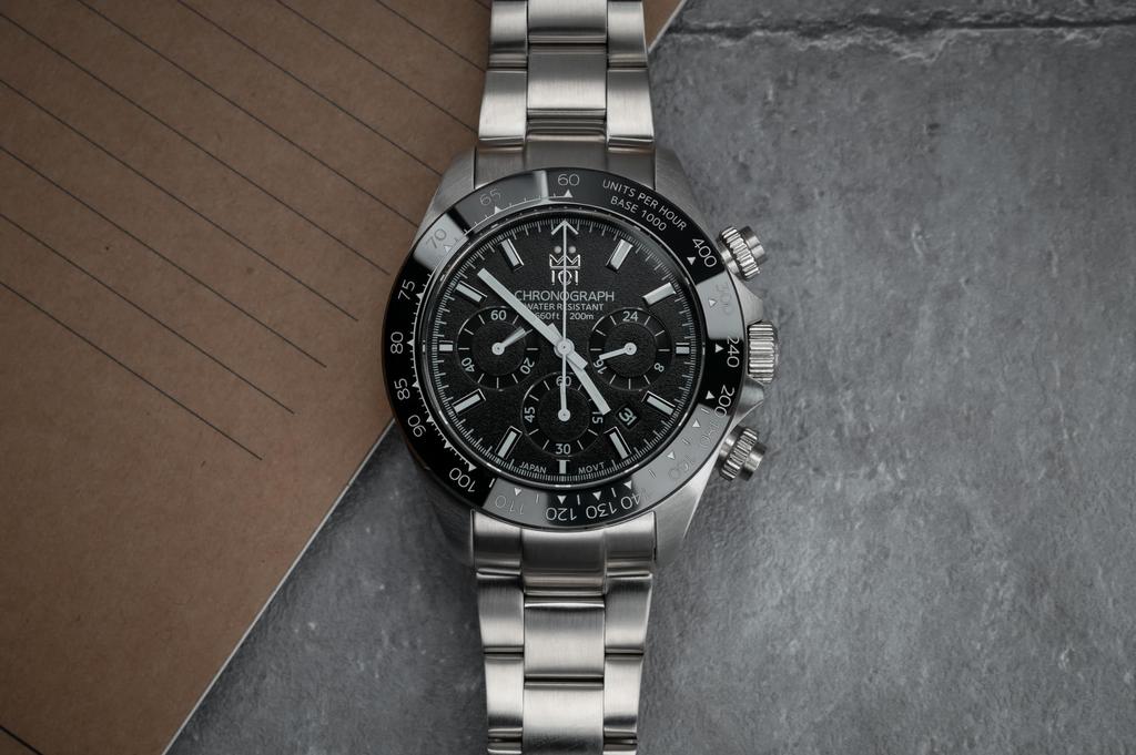 [HYAKUICHI 101] No.11 Hyakuichi Diver's Chronograph Ceramic Bezel Black x Matte White BKWH