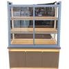 In-Stock Bakery Display Cabinet: Solid Wood & Wrought Iron Island with Drawers for Bread, Pastries, and Fried Goods