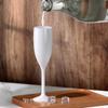 Acrylic Champagne Flute, Reusable Unbreakable Wedding Toasting Glasses - White (24 pcs)