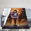 Puella Magi Madoka Magica Blanket Fleece Air Conditioning Cartoon Breathable Soft Throw Blankets for Home Plush Thin Quilt