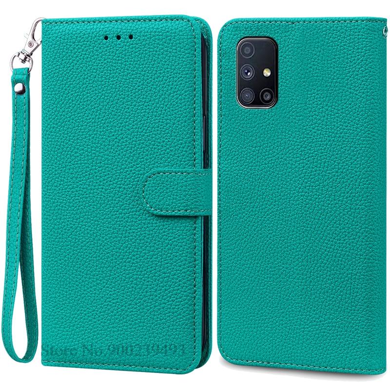 For Samsung M51 Case Soft Silicone Wallet Leather Flip Case For Samsung Galaxy M51 Case M 51 Stand Book Cover Coque Fundas