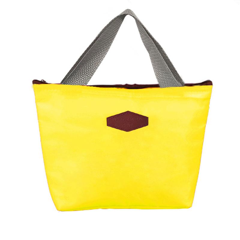 Candy-colored Waterproof Lunch Box Camping Picnic Bag Portable Insulated Refrigerated Bag Cold Food Cooler Thermal Bag Handbag