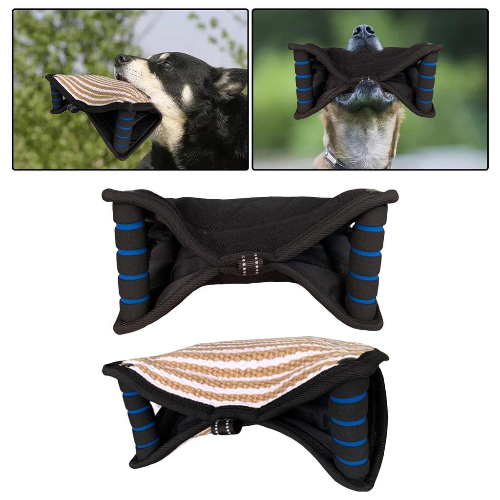 Durable Dog Bite Pillow Strong Handles Pad Interactive Sleeve Toy Safe for Training Work Dog Playing Young Dog Puppy