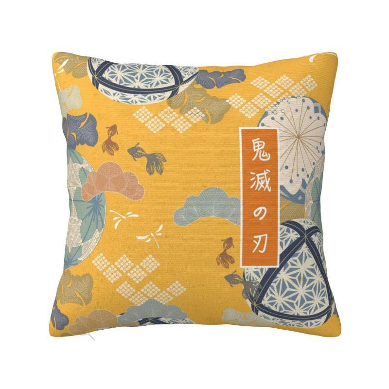 Custom Kimetsu No Yaiba Nezuko Cushion Cover 45x45cm Demon Slayer Anime Manga Soft Cute Pillow Cases