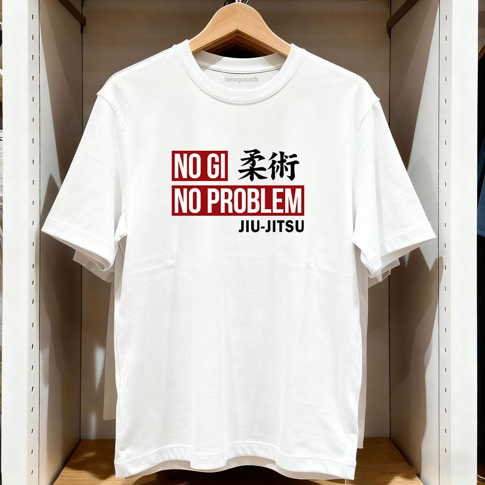 

Джиу-джитсу Без ги Не проблема Базовая футболка Женская Мужская Повседневная Хлопок С графикой Футболки Уличная одежда Camisetas Одежда Мужская S