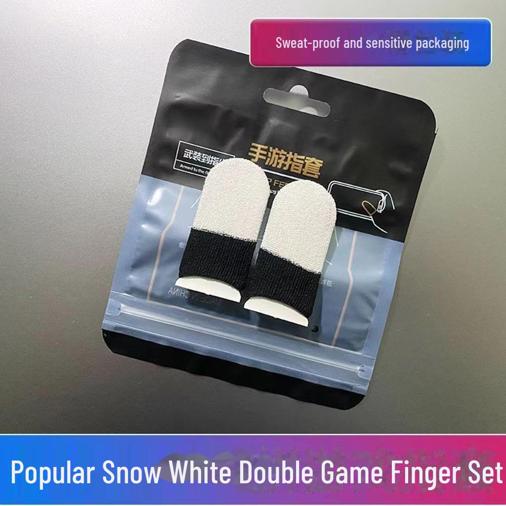 Ultradünne kabellose Gaming-Fingerlinge aus Silberfaser - Schweißfestes Doppelstück für Mobile Gaming