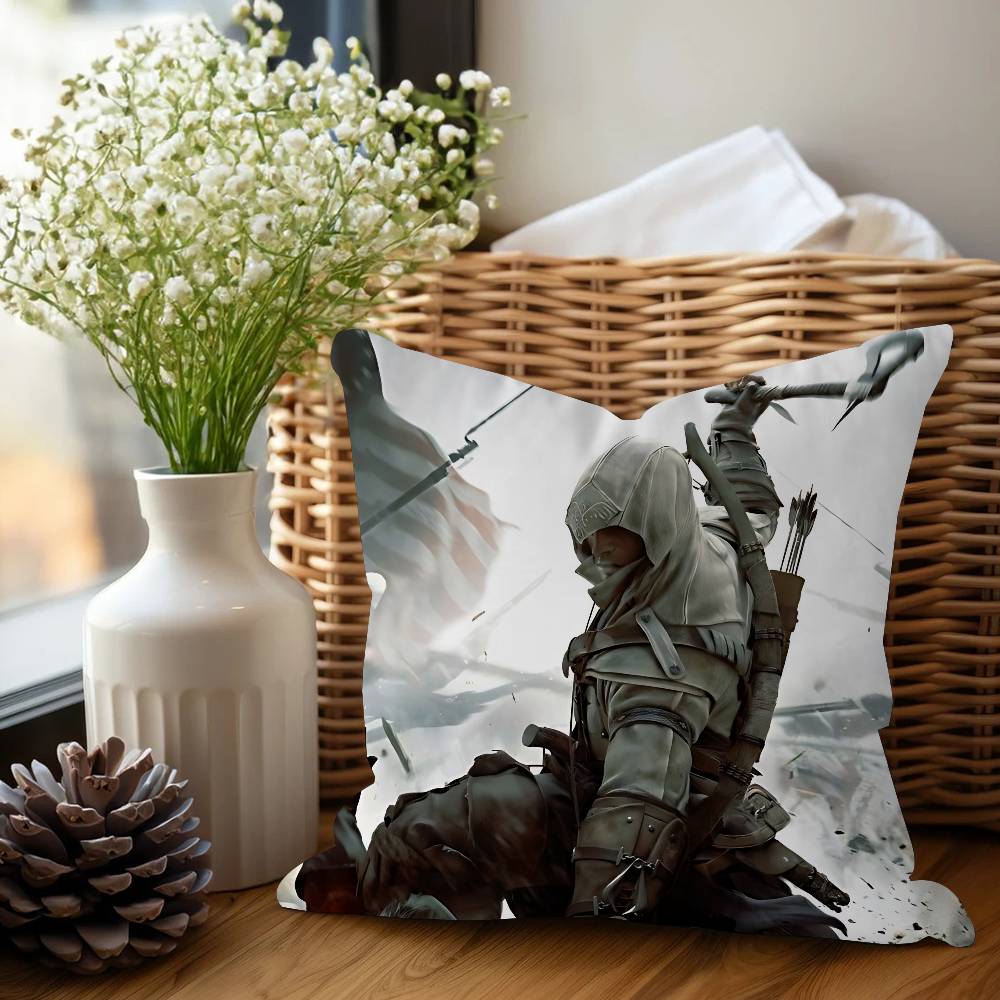 Spiel Assassin S Creed Personalisiertes Kissen Staubschutz Schlafzimmer Kinder Party Dekoration Kissenbezug Geburtstag Kinder Geschenk