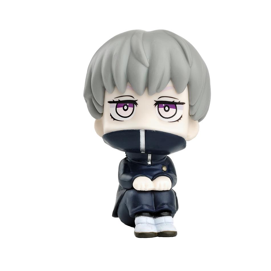 Anime Cute Fushiguro Toji Jujutsu Kaisen Figure Gojo Satoru Action Figure Q Version Doll Geto Suguru Statue 10Cm Pvc Model Toys