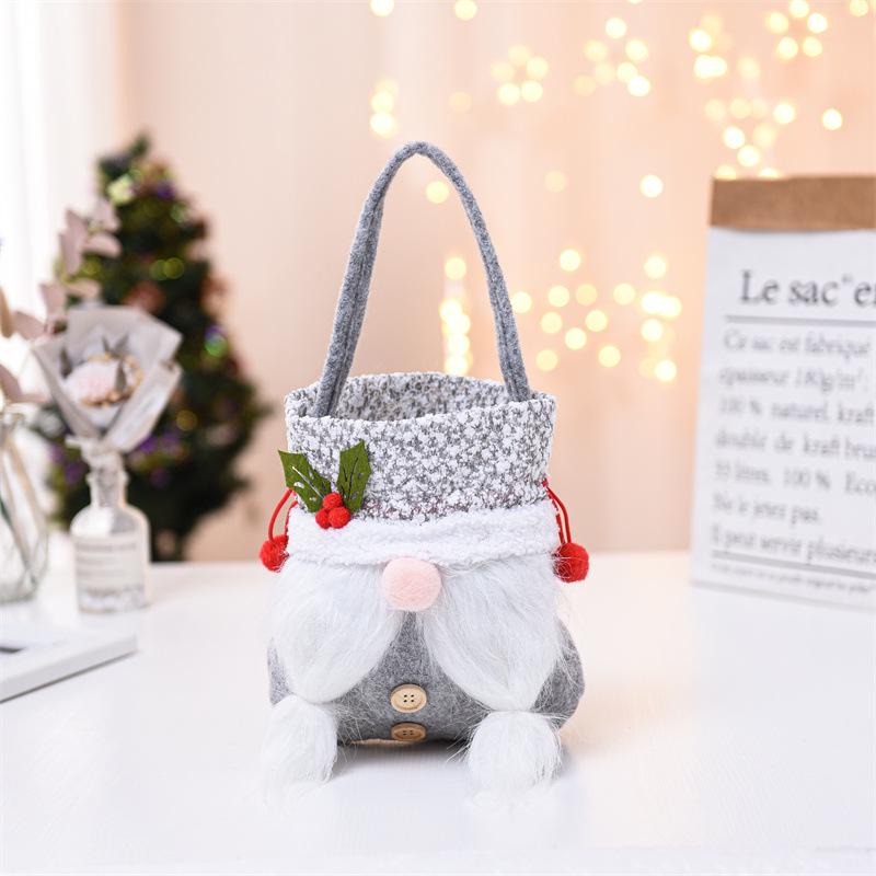 Christmas Faceless Old Man Candy Gift Bag - Festive Decoration for Kids