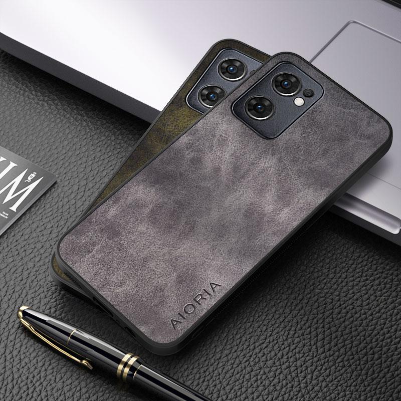 

Case For Oppo Reno 7 Pro Luxury PU Leather Skin Cover For Reno 6 Pro Plus Case