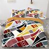 Tribal Duvet Cover Set Secret Tribe Pattern In Bohemian Style Decorative Polyester Bedding Set with Pillowcase King Queen Size