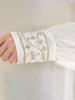 New Autumn Silk Velvet Chinese Style Women's Round Neck Long Sleeve Shirt