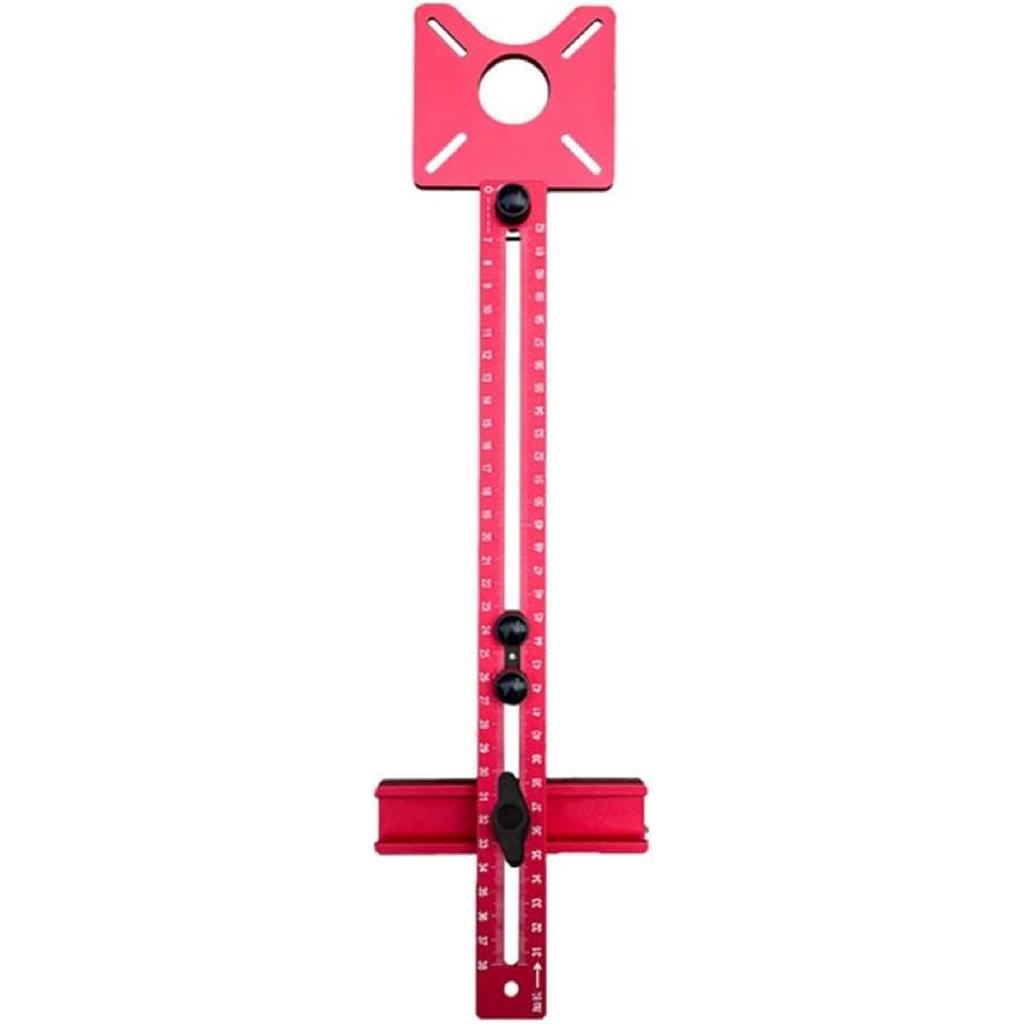 Woodworking Router Circle Jig for Trimming Machine Carpentry Circle Cutting Guide Board Tools A Aluminum Alloy 1 PCS, Red