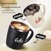 304 Stainless Steel Insulated Coffee Mug with Lid and Anti-Scald Handle - Stylish Office Cup