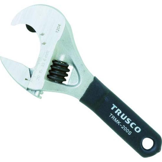 

TRUSCO Ratchet Type Monkey Wrench x 6 (Short Type) (Opening 24mm) TRMK-200S [Case Sold]