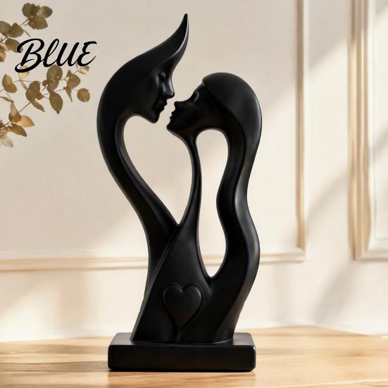 Creative Romantic Presents Lover Statue Abstract Figurine Couple for Birthday Modern Minimalist Home Decor Love Sculpture Artistic Embrace Figurines