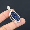 Womens Day Sale Oval Sodalite Gemstone Engagement Wedding New Pendant 925 Silver