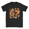 Men's Thanksgiving Meme Six Seven Gen Turkey T Shirts  Cotton Tops Cool Short Sleeve Round Neck Tee Shirt 6XL T-Shirts