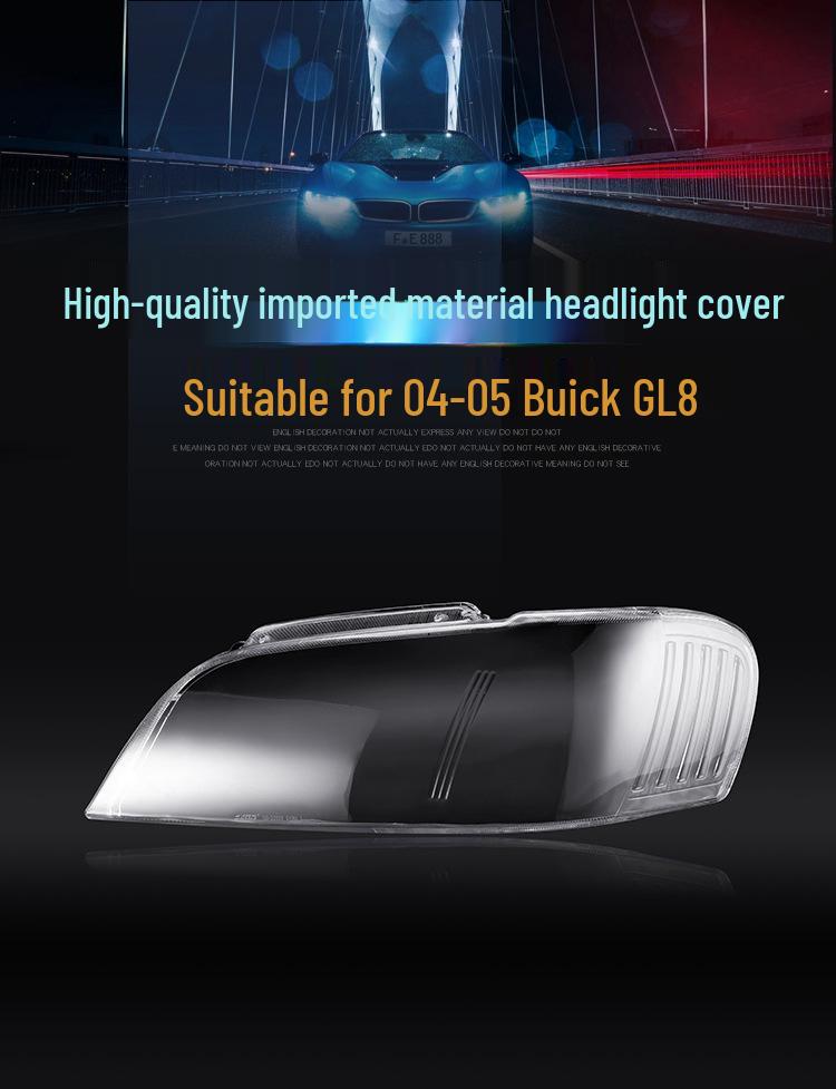 Headlight Cover for 04-05 Buick GL8: Lens, Shell & Mask for Old Model