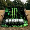 Monster Energy Flannel Blanket, Use for Birthday/Holiday Gift, Soft Blanket for Sofa/Bed/Camping/Office/Tourism Use,All Seasons