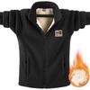 Polar Fleece Jacket Pánský tlustý svetr Pánský pohodlný bavlněný fleece volný velká velikost podzimní a zimní bunda Polar fleece