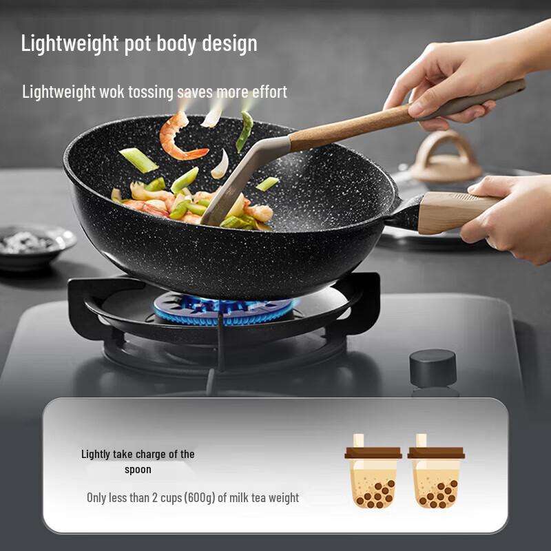 Joyoung C506 24cm Non-Stick Maifan Stone Wok