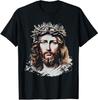 NEW LIMITED Face of Jesus Christ Crown Design Gift Idea Premium Tee T-Shirt
