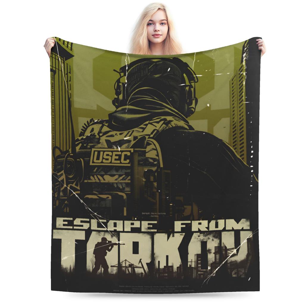 Escape from Tarkov Scav PMC Karte Super Warme Decken Kinder Erwachsene Plüsch Überwurfdecke Schlafzimmer Flanell Tagesdecke Sofa Bettbezug