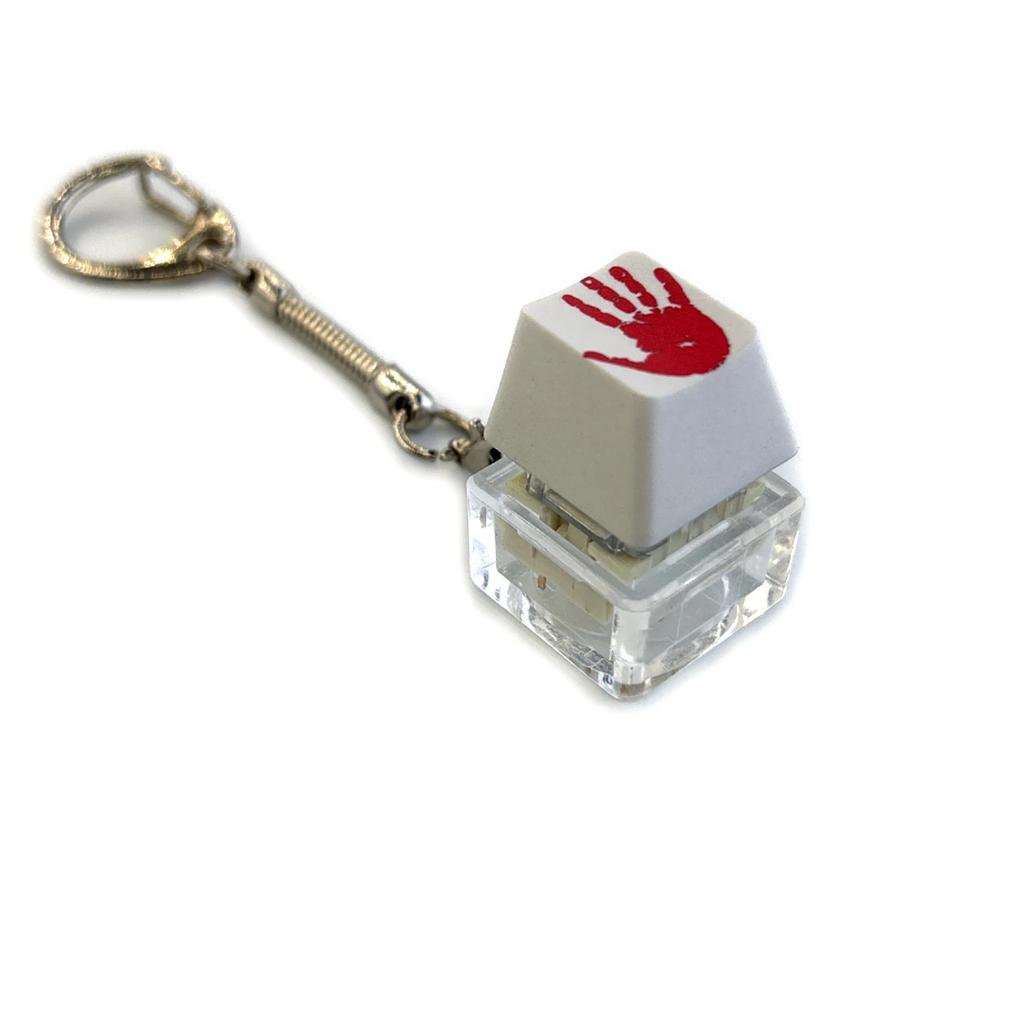 Decompression Keychain Mechanical Keyboard Button Keyring Fingertip Key Cap Pendant Antistress Toy
