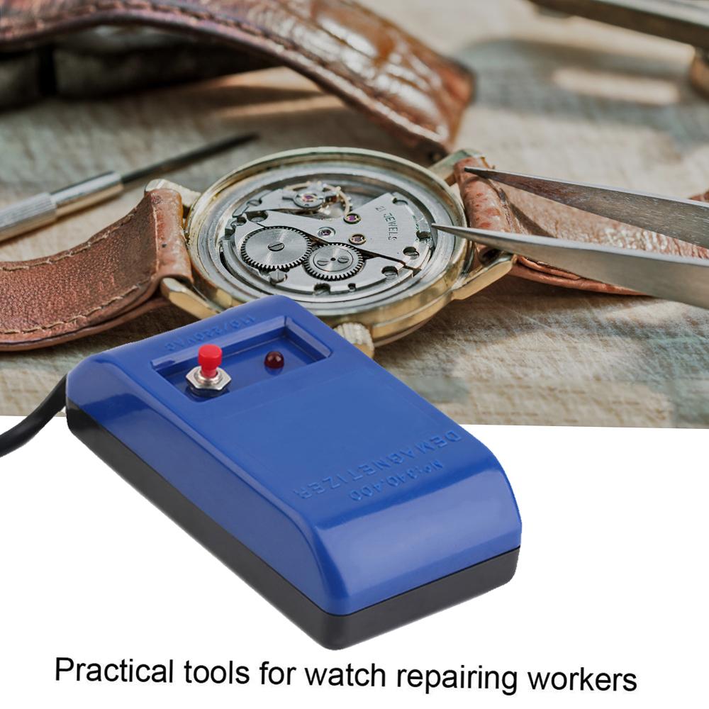Watch Repair Screwdriver Jewelry Tweezers Electrical Demagnetizer Demagnetize Tool Degausser add Magnetic Magnetizer