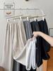 2025 Winter Women's Fleece-lined Slimming Wide-leg Pants - Elastic Waist, Loose Fit, Drapey Style