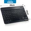 10inch Bluetooth Wireless Keyboard Rechargeable For Mobile Phones Tablet Russian Spanish French AZERT For Android ios Windows