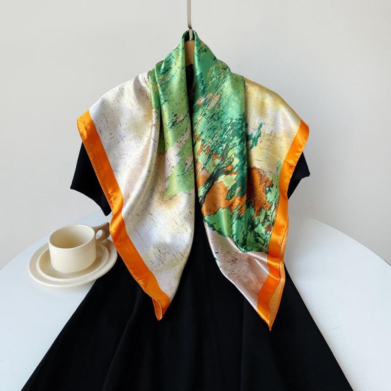 Summer Sunscreen Scarf for Women  Big Square Scarf  Neck Protection  Professional Decorative Scarf  Scarf  Shawl